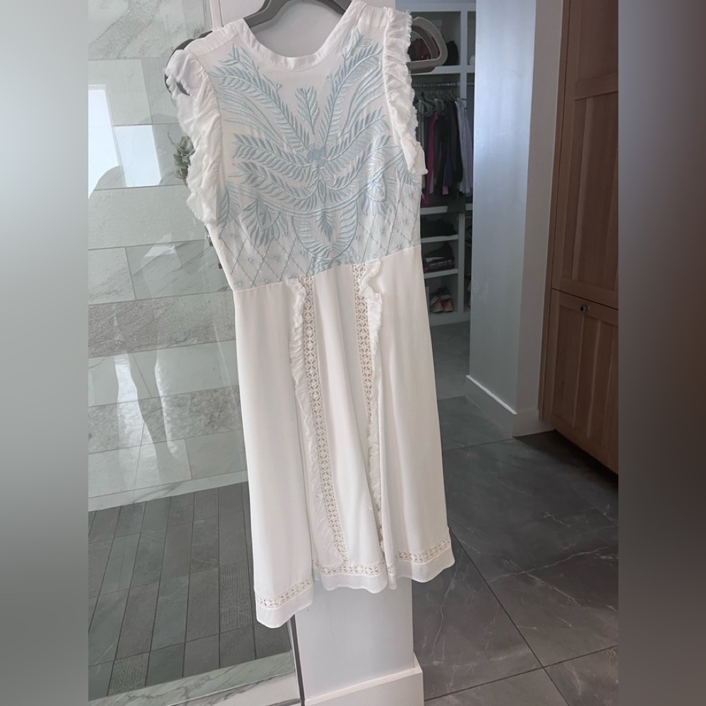 White embroidered dress